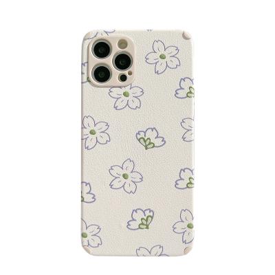 China Spring Shockproof Leather Phone Design Cool Flower Pattern Protective Soft PU Mobile Case Cover For iPhone 7 8 plus xr 11 12 13 pro max for sale