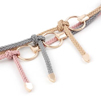 China ALLOY Belt Leather Belt Women Handwoven Belt for sale