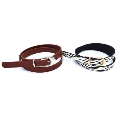 China ALLOY 2 PK PU Leather Belt Tiny Nice Shapewear Belt For Dress for sale