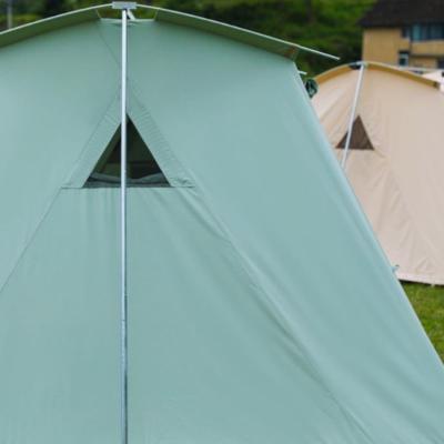 China Diagonal tying type top selling high quality small windproof four-season tent family camping tent for camping for sale