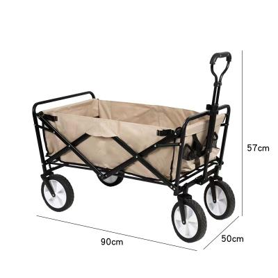 China CDN 10 Large Rolling Cart Eco-friendly Outdoor Folding Cart Storage Folding Camping Cart For Shopping for sale