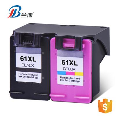 China Re-manufactured high quality 61 XL remanufactured ink cartridge compatible for HP CH563w CH564w for sale