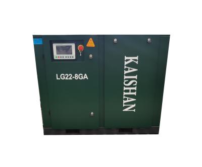 China Kaishan LG-22/8G 8 Bar Kaishan Electric Lubricated Electric Motor Driven Stationary Rotary Air Compressor for sale