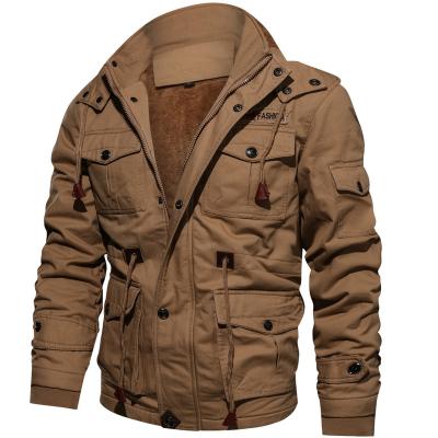 China MAQVOB High Quality QUICK DRY Custom Logo Manufacturer ODM Men Cotton Fleece Anorak Coat Jacket Wholesale Custom Made for sale