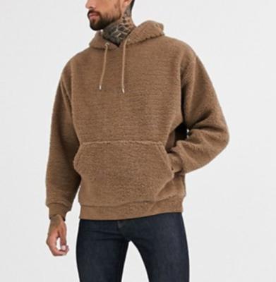 China MAQVOB breathable high quality wholesale clothing custom logo manufacturer OEM ODM plus size street wear woolen men's fleece hoodie for sale