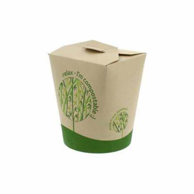 China Para de cajas eco-friendly disposable custom printing reposteria to go round bottom paper noodle box for sale