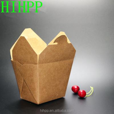 China Recycled Materials Noodle Box Fast Food Box Chinese Paper Food Take Out Boxes for sale