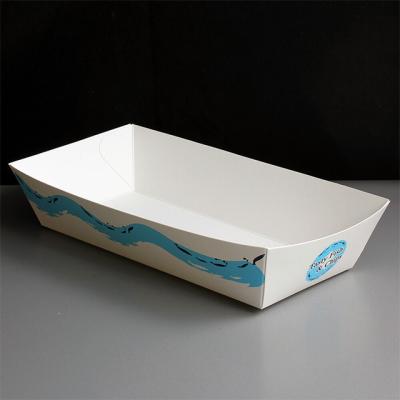 China Customized Printing Disposable Take Away Disposable Paper Sushi Fruit Salad Cake Roll Box for sale