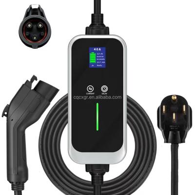 China APP Control Factory New Energy Electric Vehicle Type1 40A Portable Home Fast Charging Wallbox Car EV Charger for sale