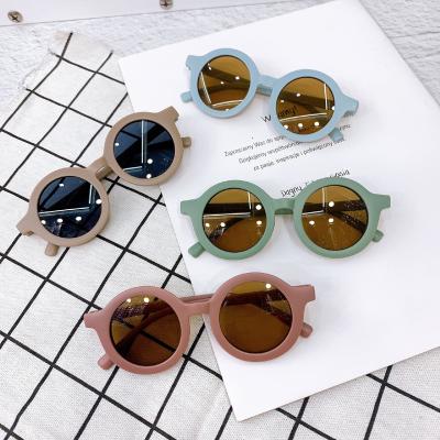 China Lucky Children Baby Toddler Shades Fashion Sun Glasses Kid Sunglasses Color Children Round Sun Glasses for sale