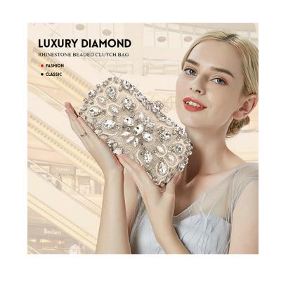 China Wholesale Designer Handbags Famous Brands Tote Bag For Ladies Crystal Evening Clutch Bags Custom Clutch Thermal Wholesale for sale