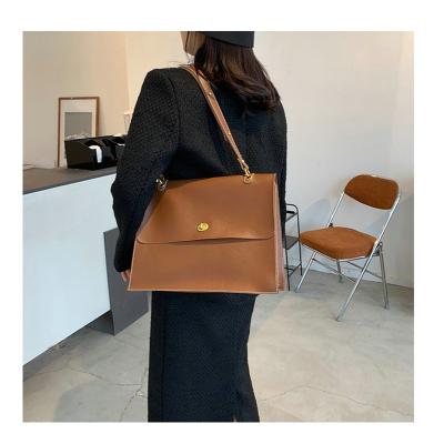 China Waterproof 2022 Large Capacity Central Institute of Statistics Purse PU Tote Fashion Bags Women Handbags Ladies Vintage Leather Tote Bag for sale