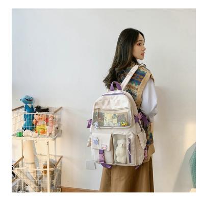 China 2022 Children's Cute Anti-theft Central Institute of Statistics Mesh School Bag Korean Gift Backpack for Girl Shoulder Bag Oxford Travel Custom Bags for sale