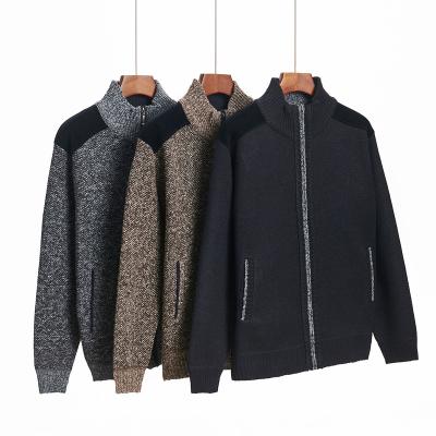 China Custom Size Oversized Quality Neck Anti-Wrinkle Turtle Sleeve Winter Design Cashmere Long Man Knitted Plus Size Mens Cardigan Sweaters for sale