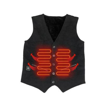 China Breathable Winter Warm Clothes For Man Women With Batteries Heated Vest With 5 Heated Electric Heating Vest Zones for sale