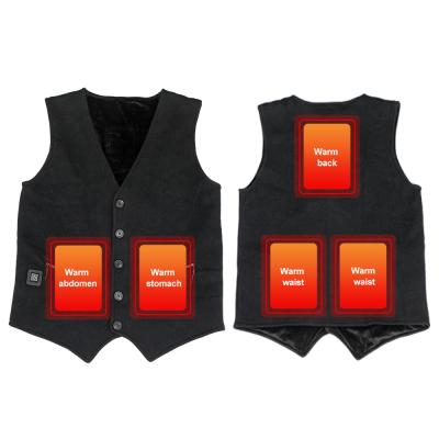 China Breathable Unisex Electric Charging USB Vest Far Infrared Rechargeable Heating Heated Vest for sale