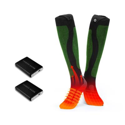 China Viable OEM Customized Custom Heater Electric Socks 5V 5000mah Battery For Outdoor Sportssports for sale