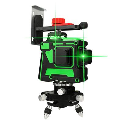 China Green 4D Self-Leveling Horizontal 16 Lines 360 Degree Laser Level 4D Laser Level 118mmx195mm for sale