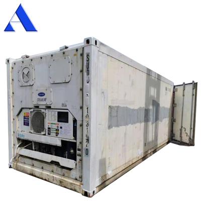 China Good Transport and Storage Price Repaiting Carrier 20ft Used Refrigerated Reefer Container For Sale for sale