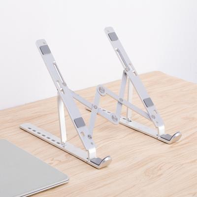 China (Size) Height Adjustable Durable Ergonomic Adjustable iPad Stand Aluminum Protable Folding Laptop Stand for sale