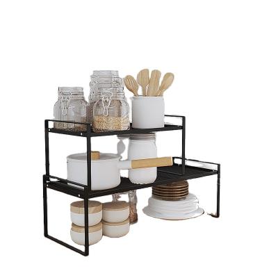 China Modern Design Stainless Steel Dish Drying Rack Home Kitchen Supplies Sink Countertop Storage Shelf Dish Rack Organizer for sale