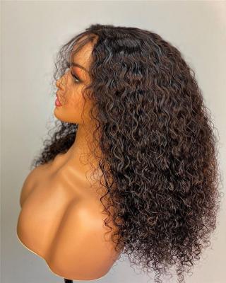 China Hd Hot Wet And Wavy Swiss Beauty 5x5 Lace Front Human Hair Lace Front Wigs Brazilian Virgin Cuticle Lined Wet And Wavy Wig for sale