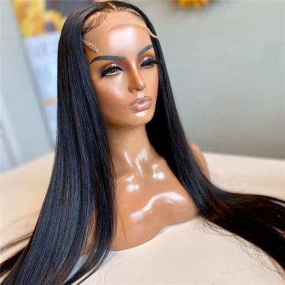 China Hot Beauty 5x5 HD Body Wave Lace Front Wigs Brazilian Virgin Human Hair Transparent Swiss Hair Wigs for sale