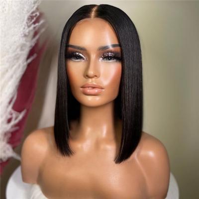 China Hot Beauty Front Lace Wigs Transparent,Peruvian Straight Hair Wigs,Virgin Silky Straight Raw Wave Wigs For Black Women for sale