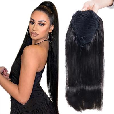 China 100% Human Hair, 30 40 Inch Pony Tail Hair Vendor, Cambodian Wholesale Human Hair Body Wave Ponytail Bundles for sale