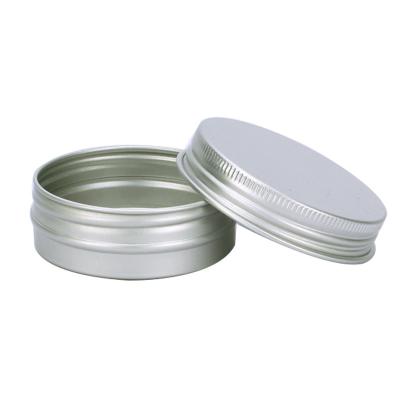 China Hot Selling Recycable 30ml Cosmetic Boxes Round Aluminum Cream Jar Container for sale