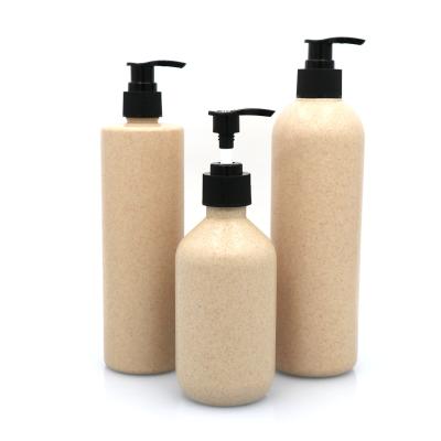 China Hot Selling Recycable, Spot Shampoo Bottle Is Biodegradable Wheat Straw Bottle Head Press Pump Bottle for sale