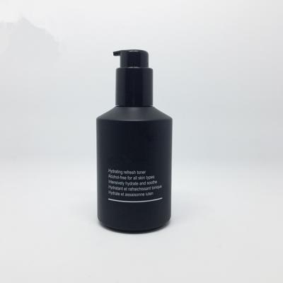 China Packaging luxury black plastic petg 30ml 60ml 120ml 180ml lotion bottle with 20/410 screw cap for sale