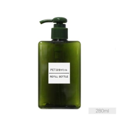 China Refillable Green Cosmetic Container Refillable Plastic Pet Spray Bottle 500ml Empty Pet Shampoo Bottle Recycable for sale