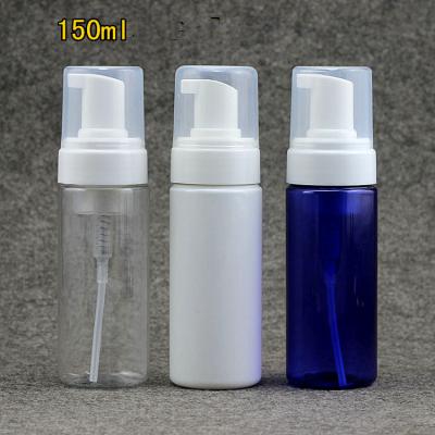 China Blue Clear Recycable PET Foam Foamer Bottle 30ml 50ml 80ml 100ml 150ml 200ml Foam Plastic Bottle for sale