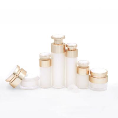 China Recycable 15ml 30ml 50ml Empty Square Acrylic White Airless Pump Bottle for sale