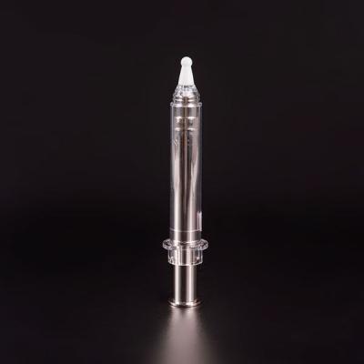 China New Recycable Airless Skin Care Cosmetic Syringe With Soft Applicator for sale