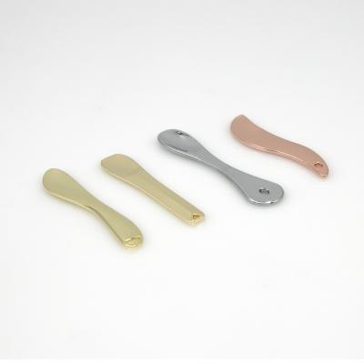 China Recycable 2021 New Design Luxury Custom Metal Cosmetic Spatula For Face Cream for sale