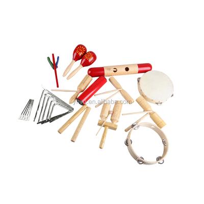 China Educational Orff Percussion Set Toddler Musical Percussion for Child Musical Instrument Orff Wooden Percussion Set for sale