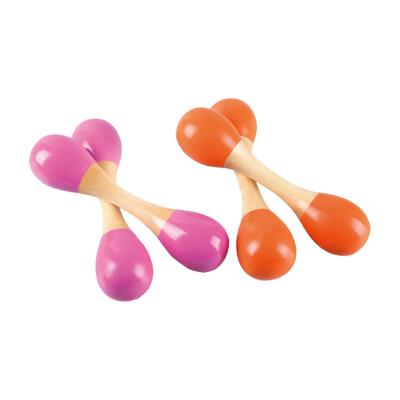 China Shake Make Voice Chinese Maker Musical Instrument / New Colorful Wooden Maracas for sale