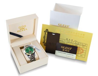 China Original OLEVS Watch Box Gift Luxury Popular High Quality Leather Watches Boxes Gift Package Hot Sale With OLEVS Watches (Not Sold Separately) for sale