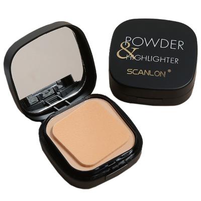 China 2021 Hot Sale New Arrivals Natural Concealer Pressed Powder Good Quality Sunscreen Face Powder For Girls for sale