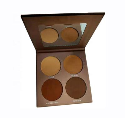 China CONCEALER 4 Colors Tan To Dust Mineral Vegan Foundation Powder Cosmetics Pressed Powder For Women for sale