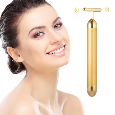 China Vibrating Dye Removal 4 in 1Massage Roller Stick Face Massage Roller for Skin Tightening Wrinkle Remover Face Lift for sale