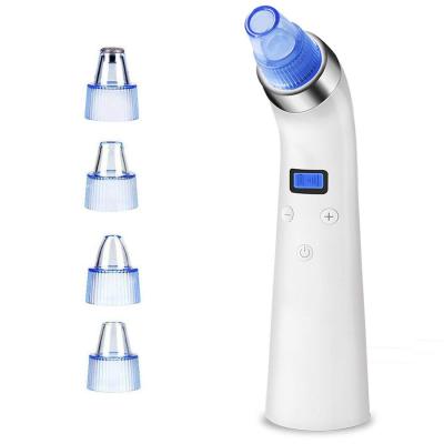 China Beslife Blackhead Primer Blackhead Removal Remover with 5 Suction Levels and Blue Backlit LCD Display for Skin Rejuvenation for sale