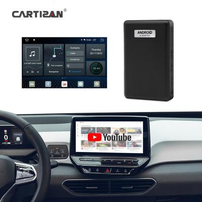 China Support Slot-screen Display Cartizan CarPlay AI Box Universal Smart Android 10 Wireless Box For Maserati for sale