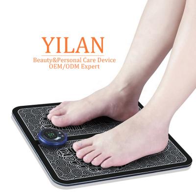 China Electric Vibrating Mat Foot Massager Mat Lumbar Spine Treatment Massage Dropshipping EMS Feet Muscle Stimulator Massage Instrument for sale