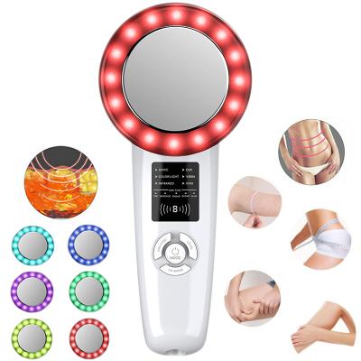 China Face Lift Ultrasound Body Slimming Fat Burning Facial Care EMS Body Face Leg RF Ultrasonic Lifting Cavitation Slimming Massager Machine for sale