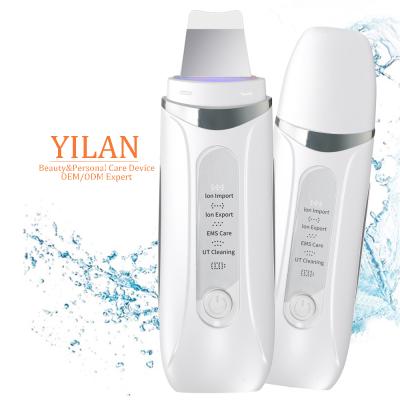 China DEEP CLEANSING Other Home Equipment Ultra Sonic Blackhead Dead Skin Remover Aqua Peeling Skin Scrubber Ultrasonic Face Use Beauty Exfoliator for sale