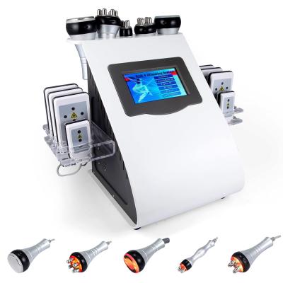 China Weight Loss 6 in 1 40K EMS Beauty Lipo Laser Ultrasonic Weight Loss Slimming Machine RF Equipment Vacuum Cavitation System For Home Use for sale