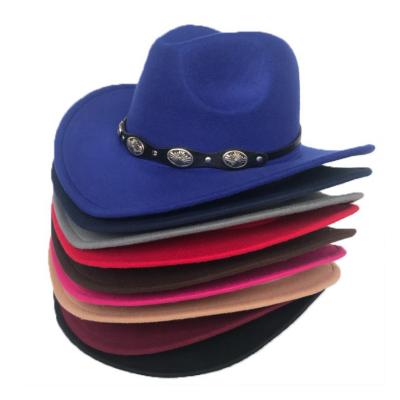 China Wholesale Bulk Hot Sale Character Cowboy Hat Custom Men Felt Cowboy Hats for sale